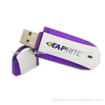 Orbit plastic USB flash drives, includes removable cap